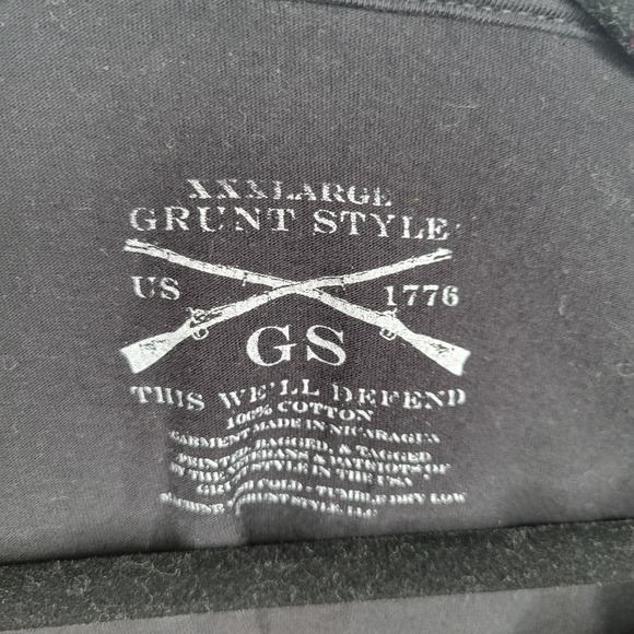 Grunt Style Beer Season Black Graphic T-Shirt 3XL Military USA Patriotic - Picture 5 of 7